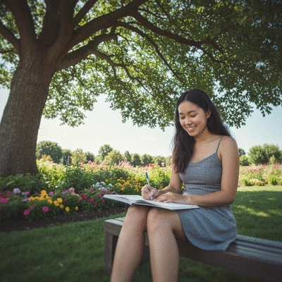 International student researching scholarship opportunities on a laptop